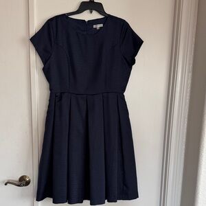 DownEast Navy Midi Dress